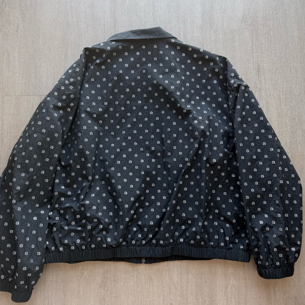 Alexander Wang Crystal Logo Nylon Coach's Jacket